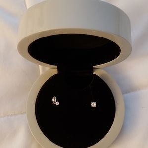 Tous 18K White Gold with Topaz Eklat Earrings